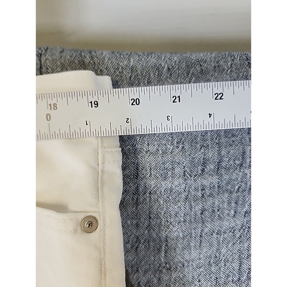 Banana Republic Girlfriend Jean Womens 33 White High Rise Skinny Denim Casual - Picture 10 of 11